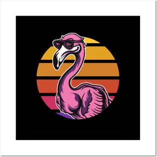 Retro Flamingo Posters and Art